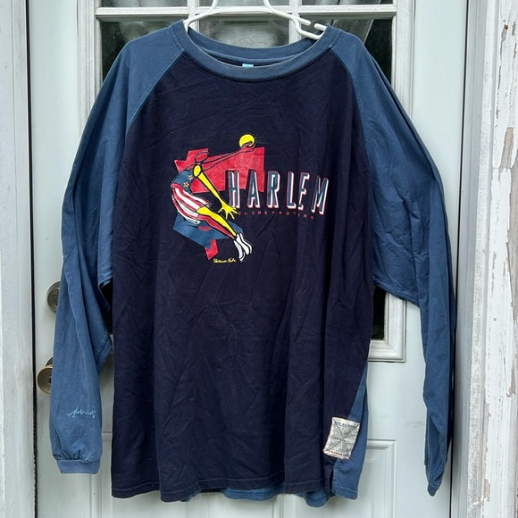 Platinum FUBU~Vintage Fat Albert~Harlem Globetrotters Long Sleeve Men’s 3XL TALL - Picture 1 of 9